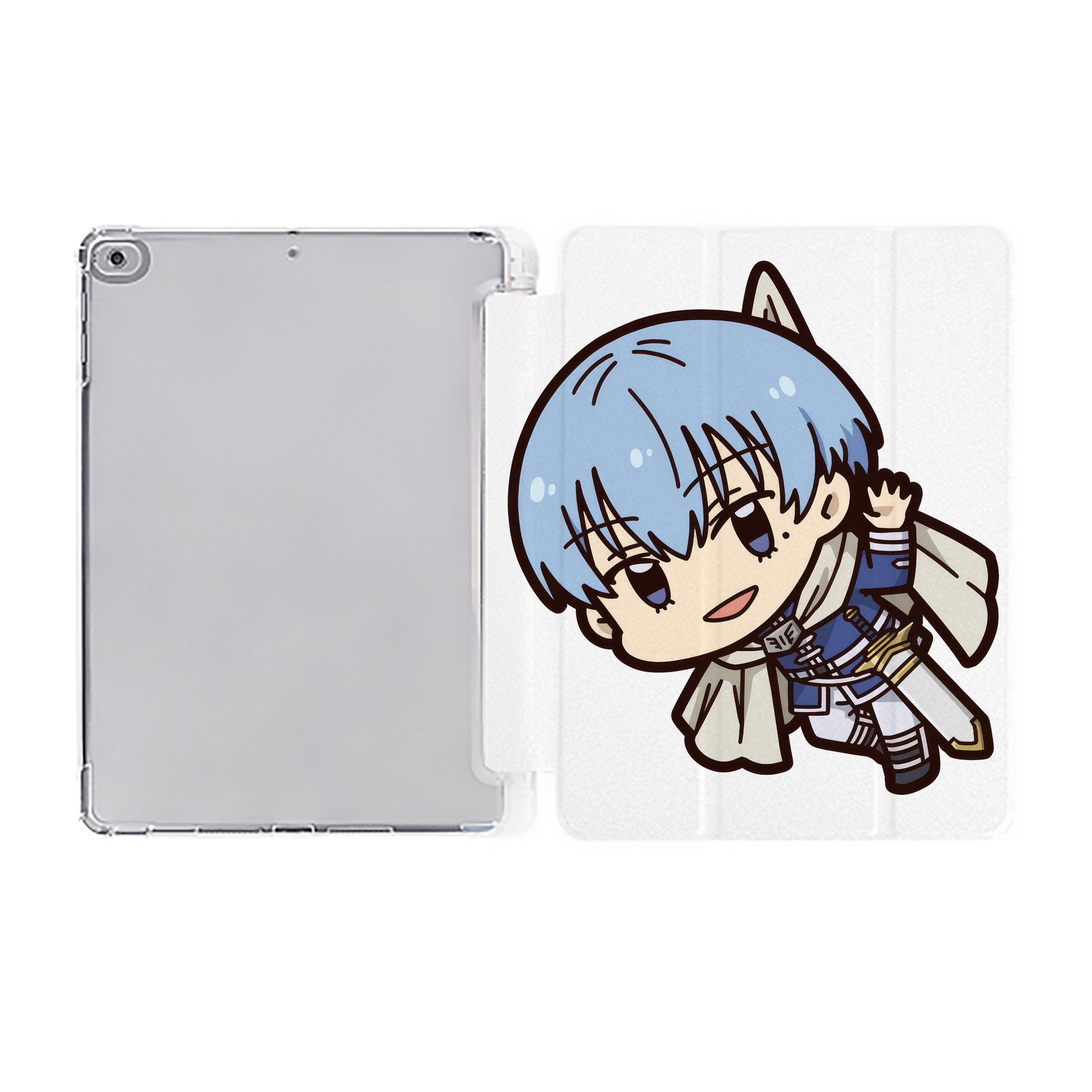 （画像用） 葬送のフリーレン Frieren IPad ケース ペン収納付き 三つ折りスタンド PUレザー×シリコン 対応機種9.5/10.5/10.9インチ
